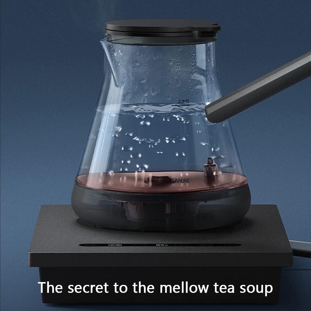 Tea Set Electric Kettle, Temperature Adjustment, Water on The Bottom, Quiet Fast Boiling Tea Tray Set, Automatic Tea Kettle Special,B