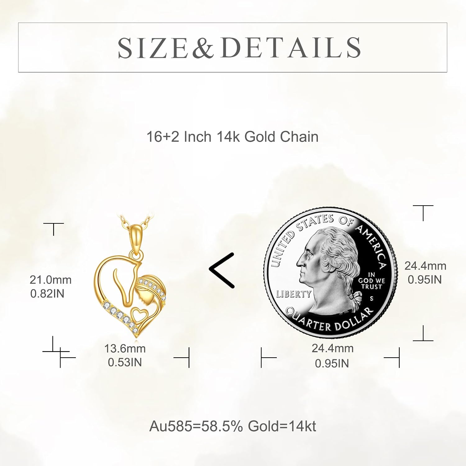 KECHO Christmas Gifts 14k Solid Gold Animals Necklace for Women Giraffe Bee Elephant Ladybug Koala Axolotl Horse Unicorn Cat Necklaces Pendant Jewelry Mothers Day Birthday for Mom Wife Friends