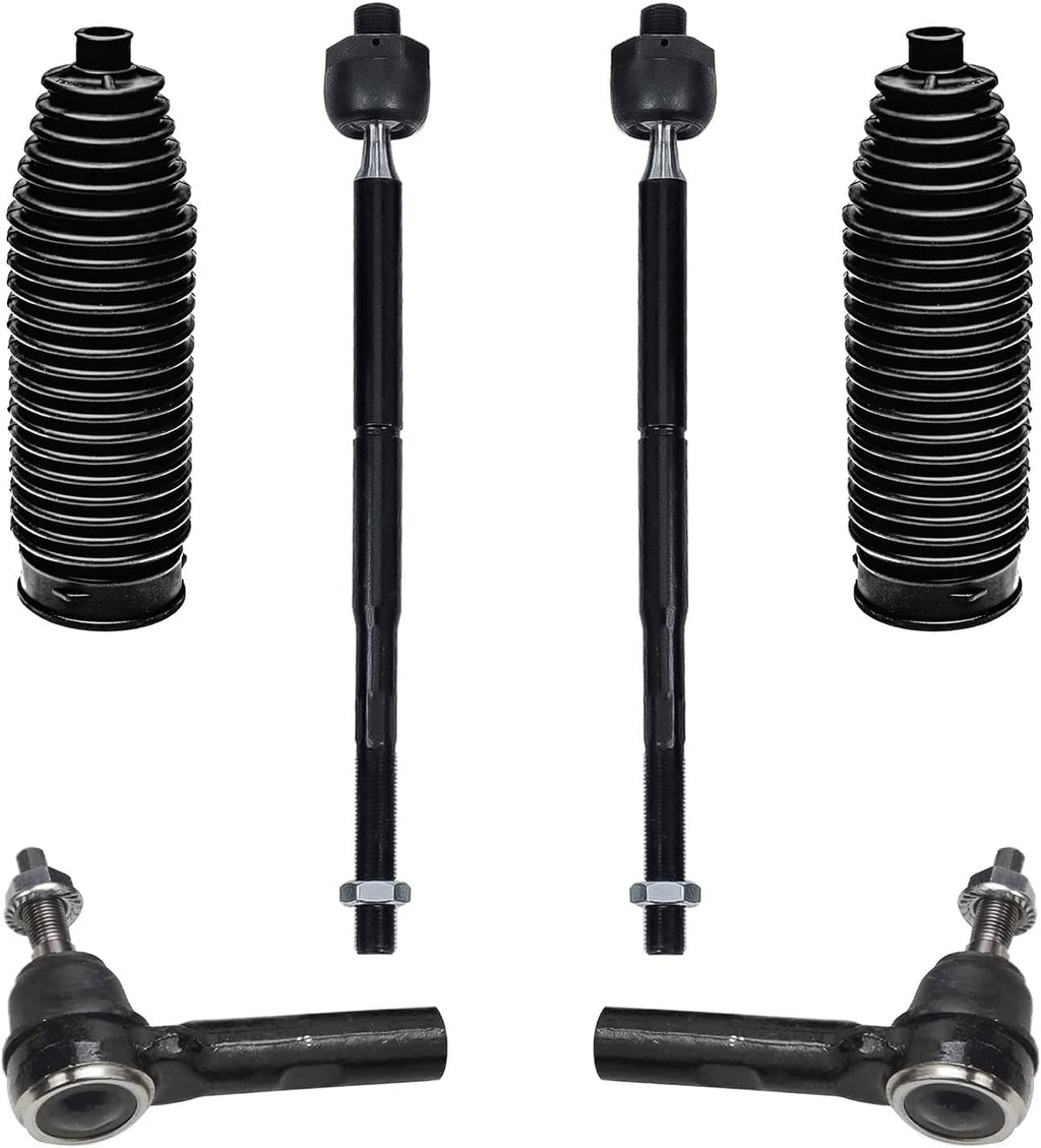 Detroit Axle - RWD Front End Suspension Kit Brake Kit for Chrysler 300 Dodge Magnum Charger, Control Arms Wheel Bearing Hubs Struts Brake Rotors Brake Pads Sway Bars Replacement