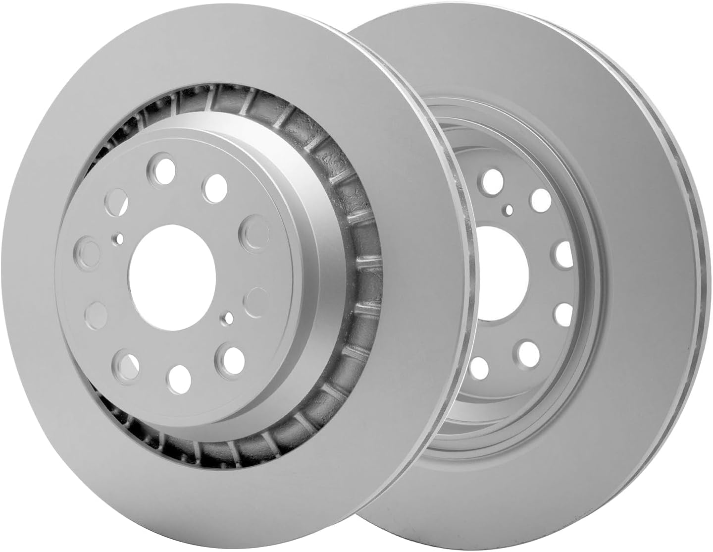 Detroit Axle - 8pc Brake Kit for 2018-2025 Lexus LS500 LS500h, Disc Brake Rotors Ceramic Brakes Pads 2019 2020 2021 2022 2023 2024 Replacement : 14.06' inch Front and 13.19' inch Rear Rotor