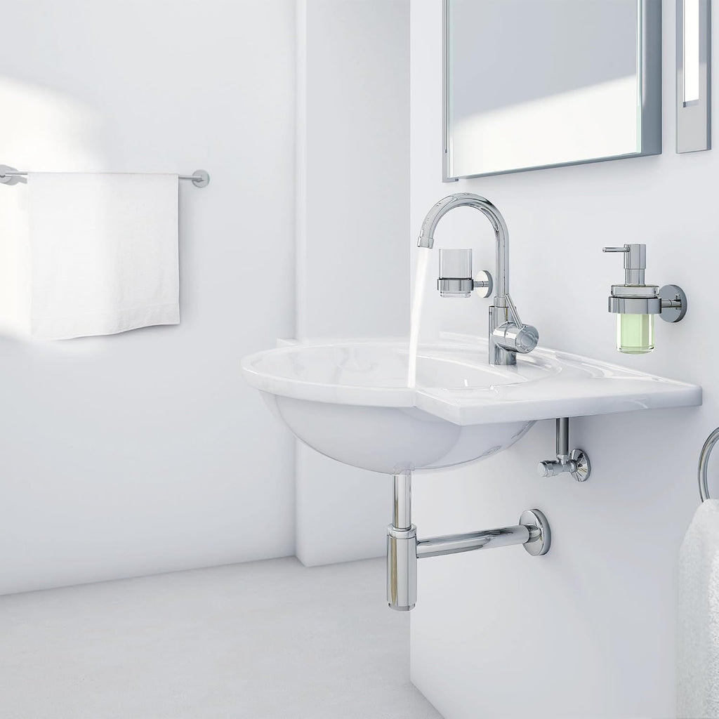 GROHE 32138002 Concetto Single-Handle Bathroom Faucet, Starlight Chrome