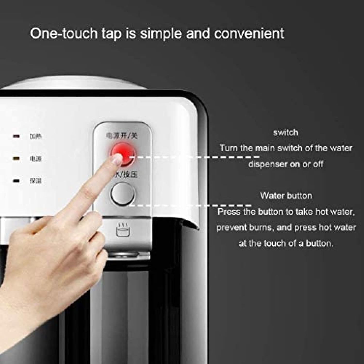 Hot Water Dispensers, Countertop Water Cooler Dispenser - Hot & Cold Water, Coolers Water Cooler Small Appliances Office Water Dispenser Hot Water Desktop Machine