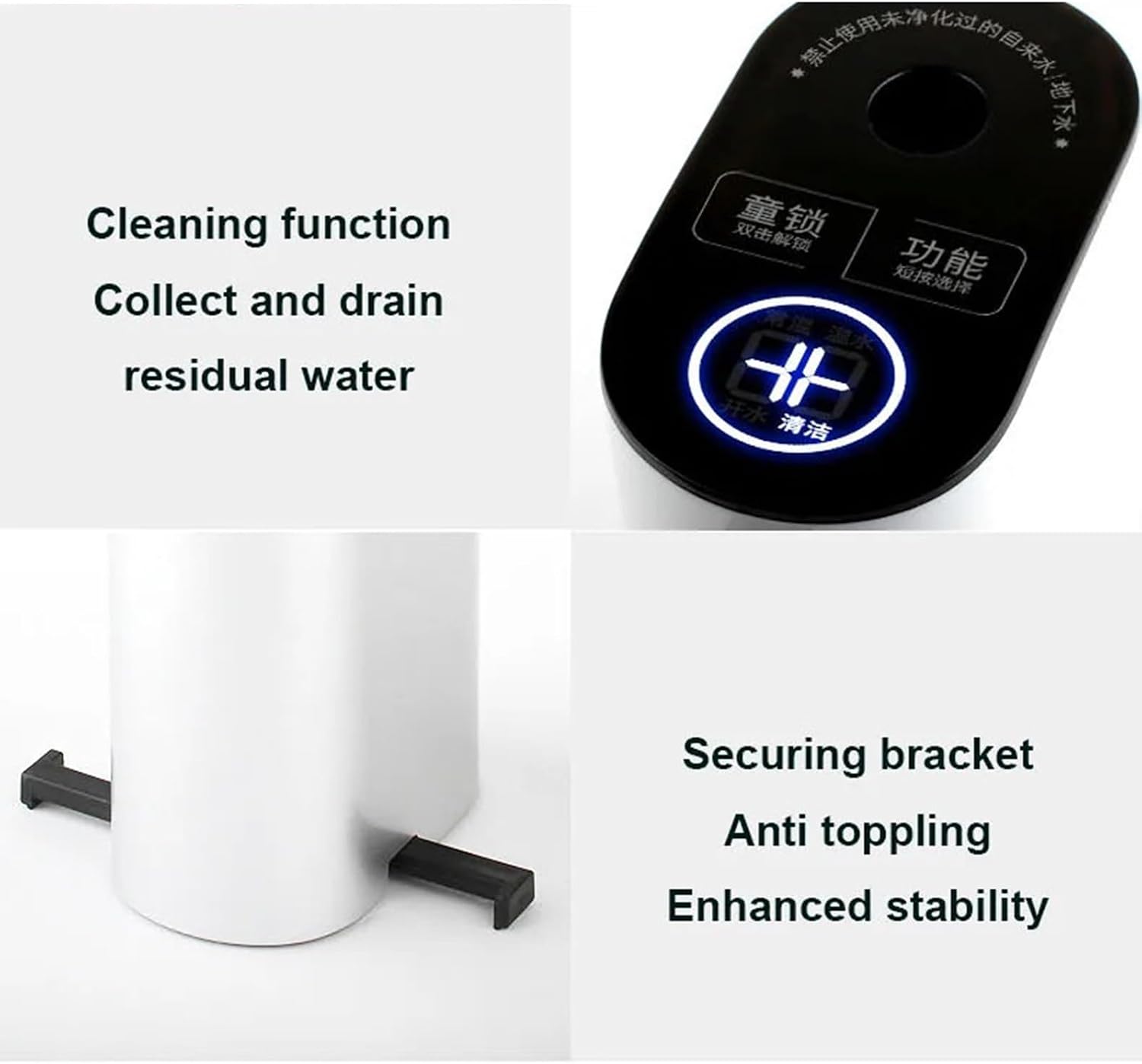 Water Dispenser Instant Hot Water Heating Dispenser Portable Travel Desktop Heater Pump Drinking Bottle Boiler Electric Kettle Water Cooler Dispenser(with Water Tank-1)