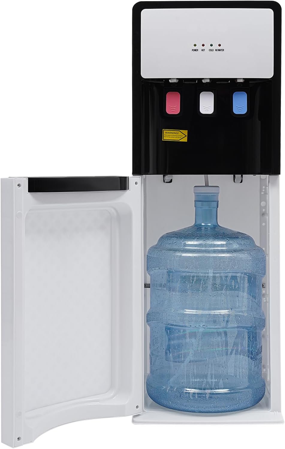 Bottom Loading Water Cooler Dispenser, Hot & Cold Water Cooler Countertop Electric Hot and Cold Water Dispenser with 3 Temperature Settings for Home, Office, Commercial (White)