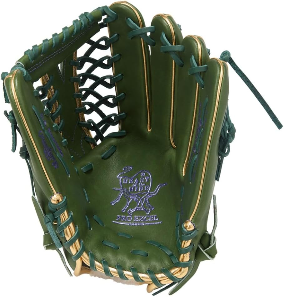 Rawlings Baseball Glove Soft HOH PRO EXCEL - Color Palette- GR5FHECB88FS Outfielder ML Green 12.5' *for Right Throwing