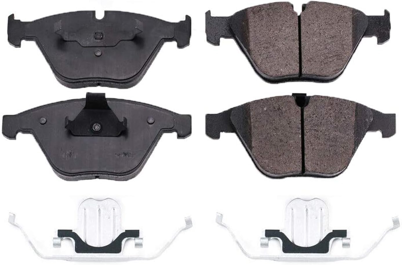 Detroit Axle - Front Brake Calipers w/Bracket + Ceramic Brake Pads Replacement for BMW 323i 328i xDrive X1 328xi - 4pc Set