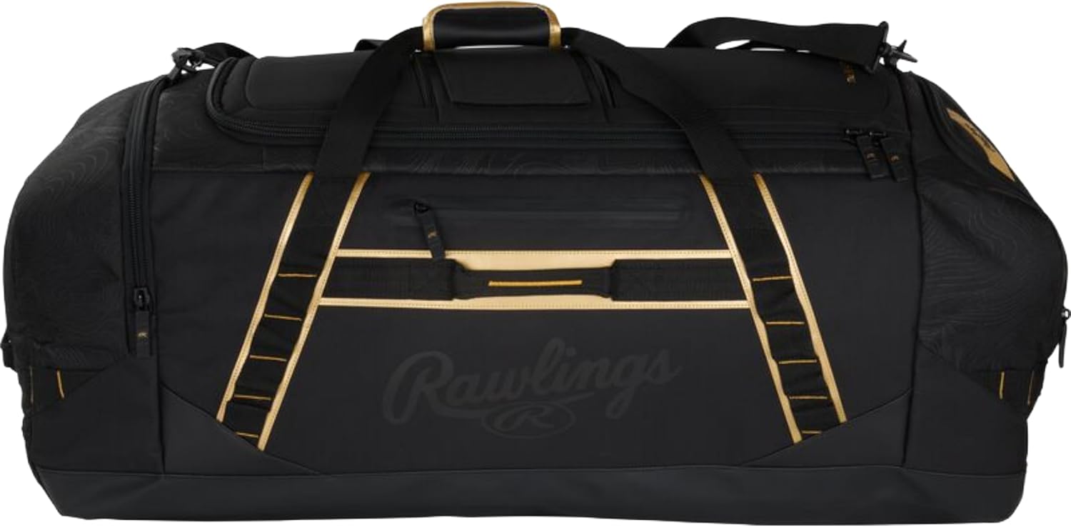 Rawlings | GOLD COLLECTION DUFFEL Equipment Bag | Baseball/Softball | Standard + XL Sizes