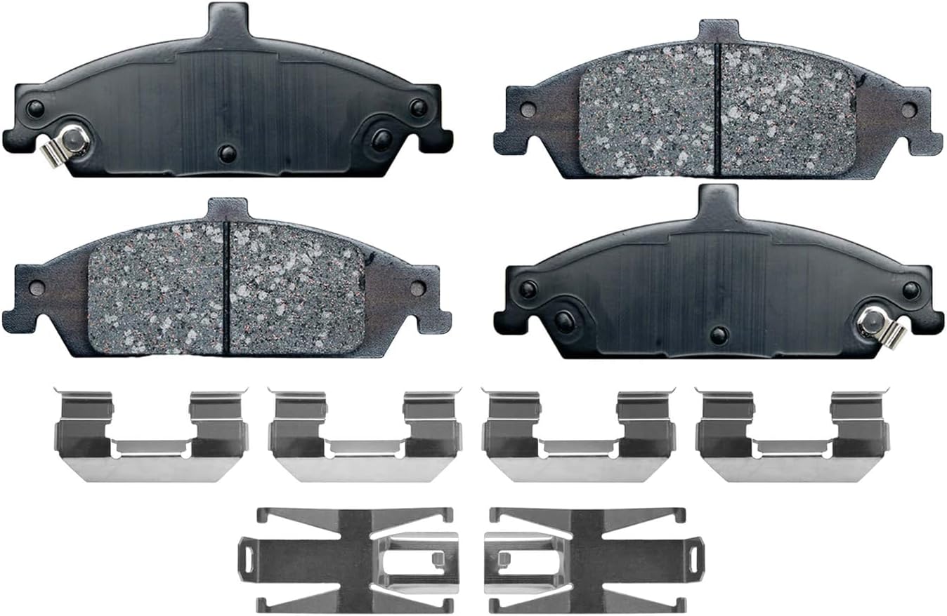 Detroit Axle - Front Brake Kit for 1997-2003 Chevy Malibu, 99-04 Olds Alero, 99-05 Pontiac Grand Am, 97-99 Cutlass Drilled & Slotted Brake Rotors Ceramic Brakes Pads Wheel Bearing Hubs Replacement