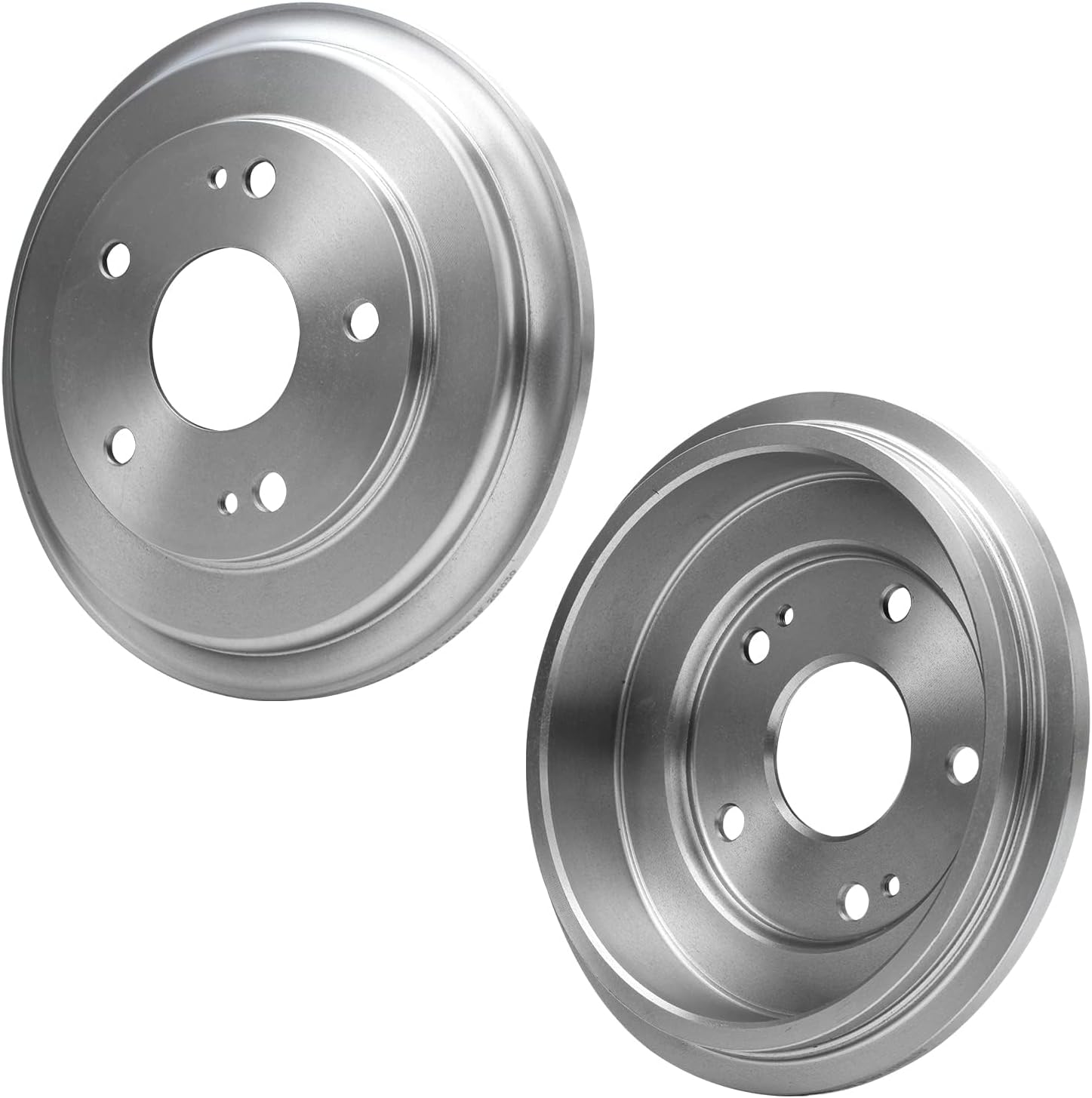 Detroit Axle - Brake Kit for 2006-2011 Honda Civic, Front Disc Brake Rotors Ceramic Brakes Pads and Rear Brake Drums Brake Shoes 2007 2008 2009 2010 Replacement