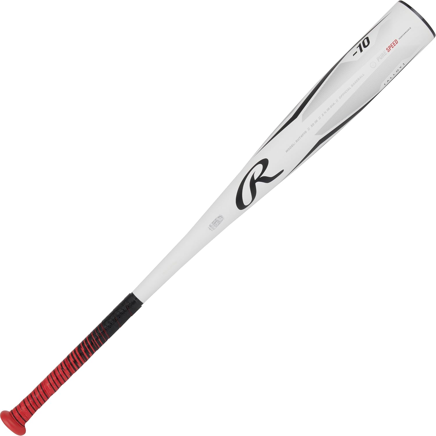 Rawlings | Peak Baseball Bat | USSSA | -10 Drop | 2 3/4' Barrel | 1 Pc. Alloy
