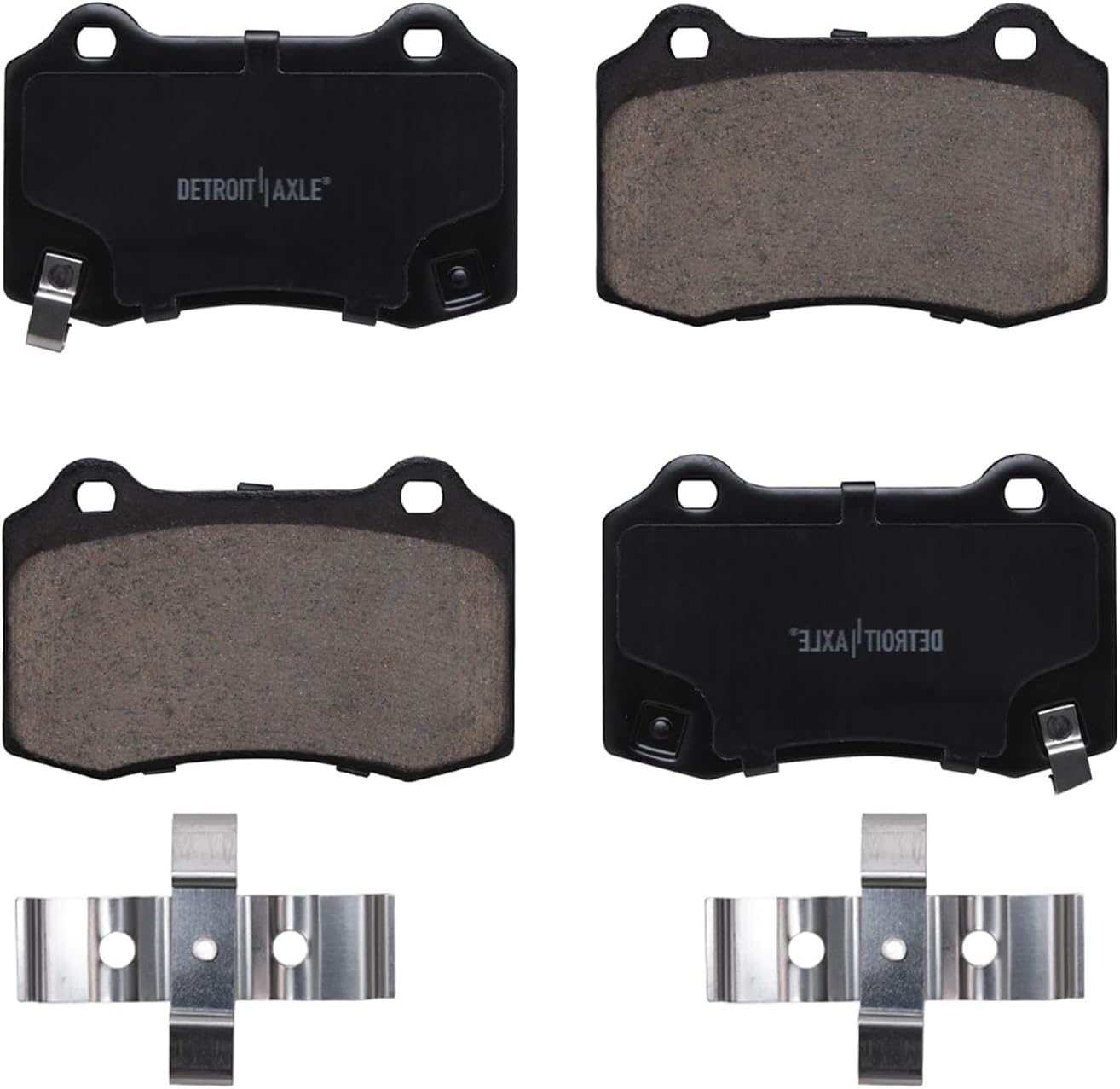 Detroit Axle - Brake Kit for Dodge Charger Challenger Magnum Chrysler 300 Disc Brake Rotors Ceramic Brakes Pads with Hardware Replacement: 14.17' inch Front and 13.78' inch Rear Rotor