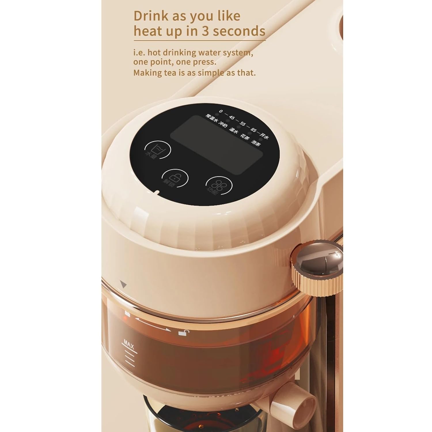 Hot and Cold Water Dispenser Portable Office Instant Hot Water Dispenser Make Tea Home Desktop Small Temperature-Regulated Brewed Milk Powder Water Heater