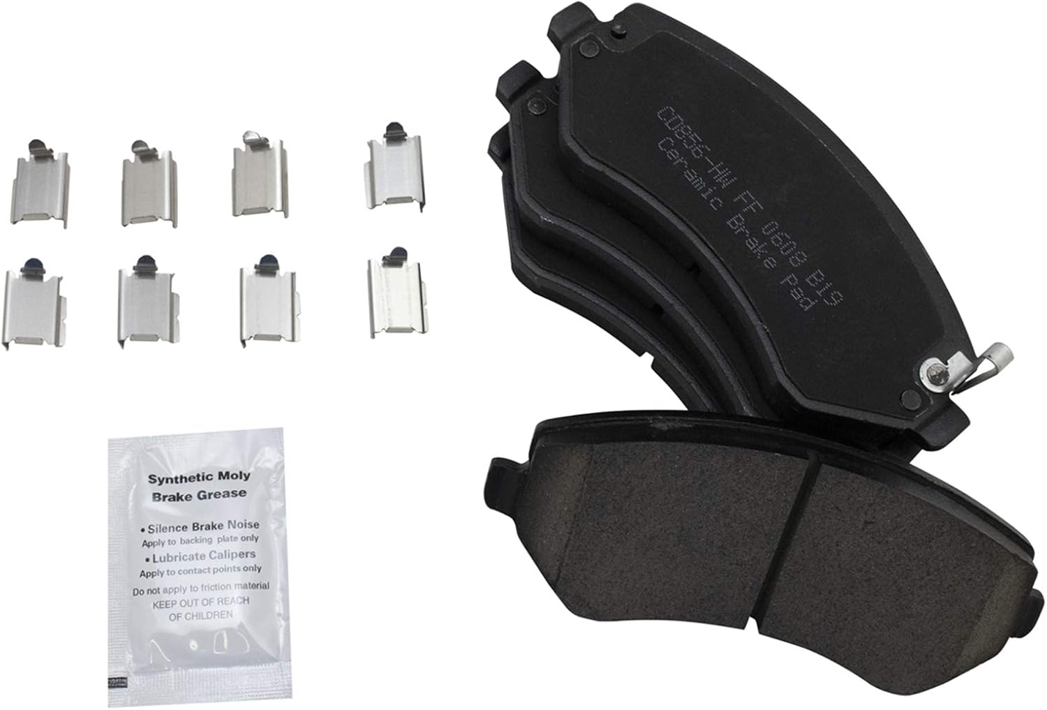 TRQ Front Brake Pad and Rotor Set Ceramic Vented Rotors Calipers Compatible with 2002-2007 Jeep Liberty