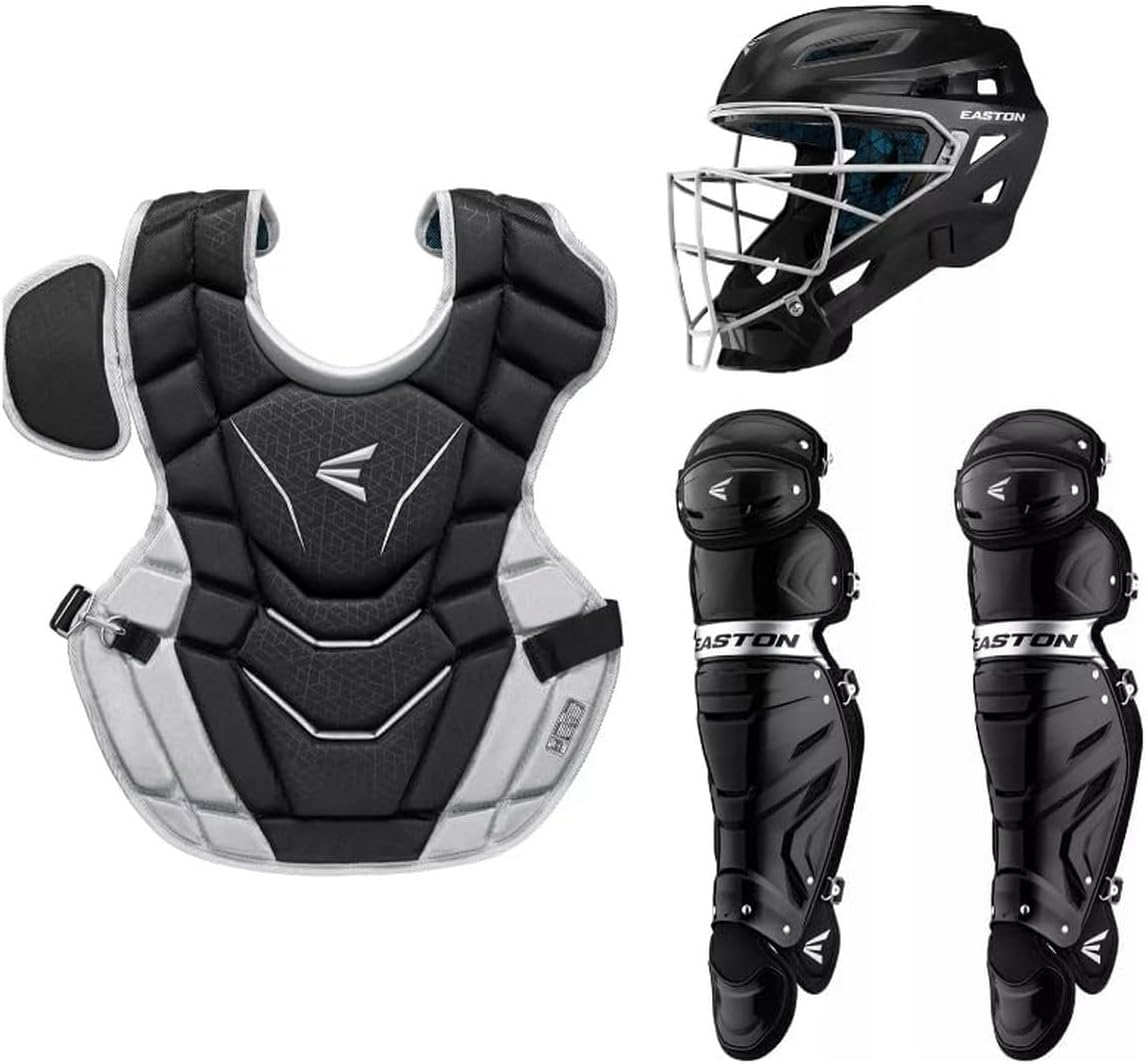 Easton | Gametime 2.0 Baseball Catcher's Equipment | Box Set | NOCSAE Approved | Youth/Intermediate/Adult | Multiple Colors