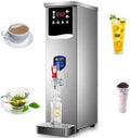 Hot Water Dispenser with Smart Digital Display and Timing, Commercial Hot Water Dispenser with Spigot, Rapid Heating for Restaurant, Hotel, Office Silver
