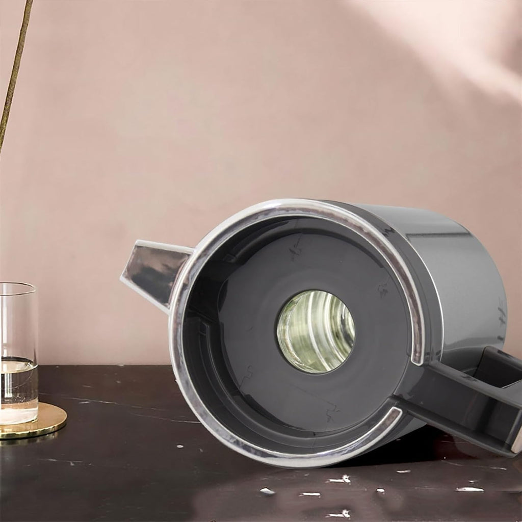 Electric Kettle Stainless Steel Shell Insulated Kettle Household Large Capacity Hot Water Bottles Glass Inner Coffee Pot Tea Kettle,1.6L