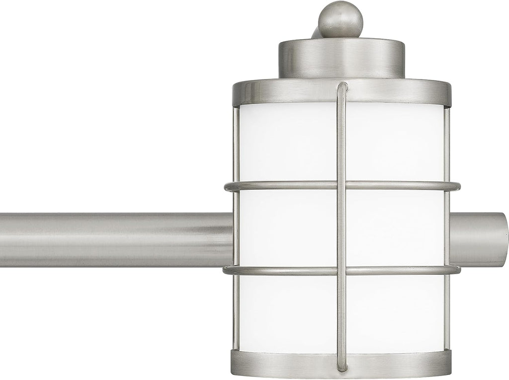 Quoizel Hazlett 4-Light Brushed Nickel Vanity Light