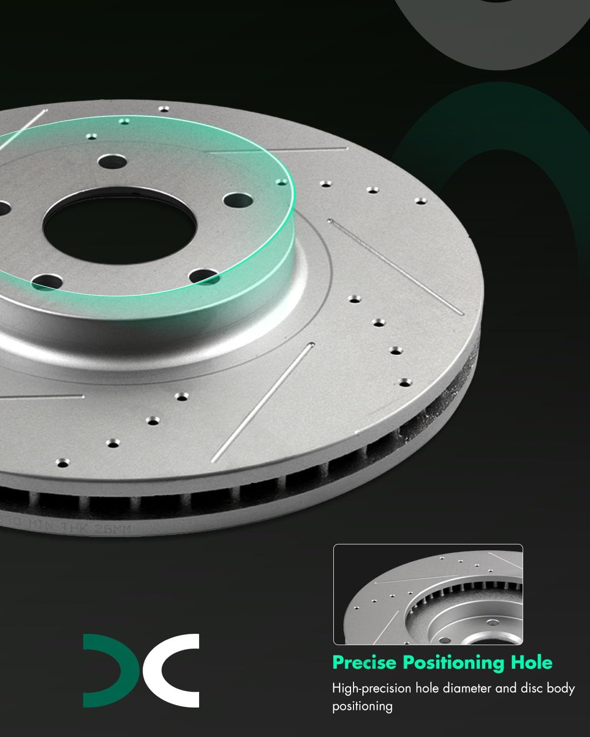 SCITOO Brake Kit Front Brake Rotors and Ceramic Brake Pads fit for 2007-2008 for Nissan Maxima,2004-2007 2009-2012 for Nissan Murano