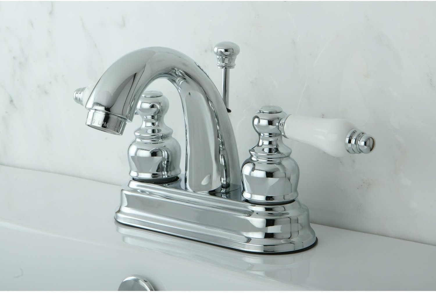 Kingston Brass KB5617PL Restoration 4-Inch Centerset Bathroom Faucet, Brushed Brass