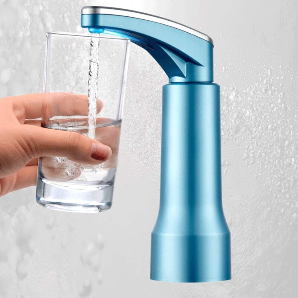 Cup Touch Pump Drinking Water Pump Automatic Electric Portable Water Pump Dispenser 1-5 Gallon Water Bottle Switch USB Water Bottle (Rose Gold)