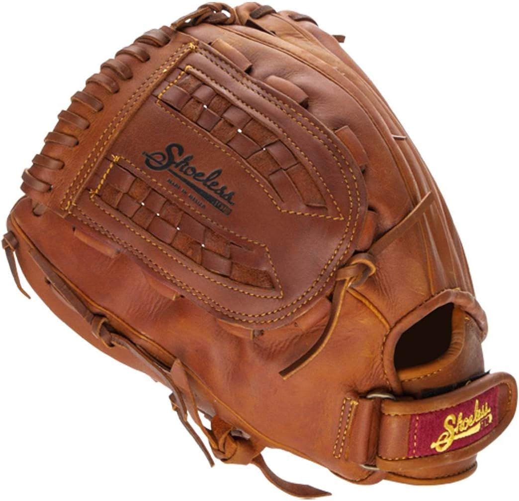 Shoeless Joe Gloves Fast Pitch Basket Weave Web Brown Baseball Glove