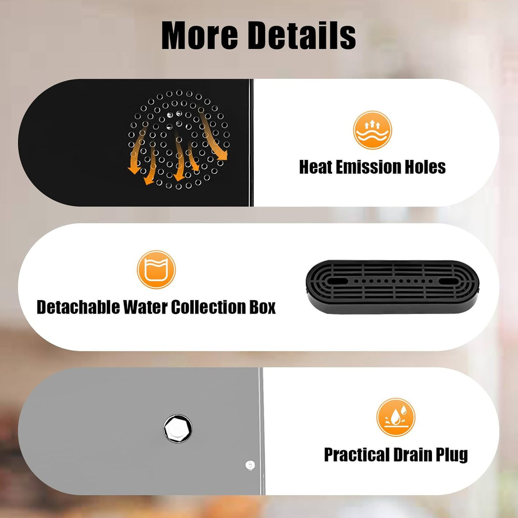 Bepritm Bottom Loading Water Cooler Dispenser for 5 Gallon Bottles, Hot Cold & Cool Water Dispenser with Empty Bottle Indicator, Stainless Steel, Ideal for Office, Home, Living Room (Gold)
