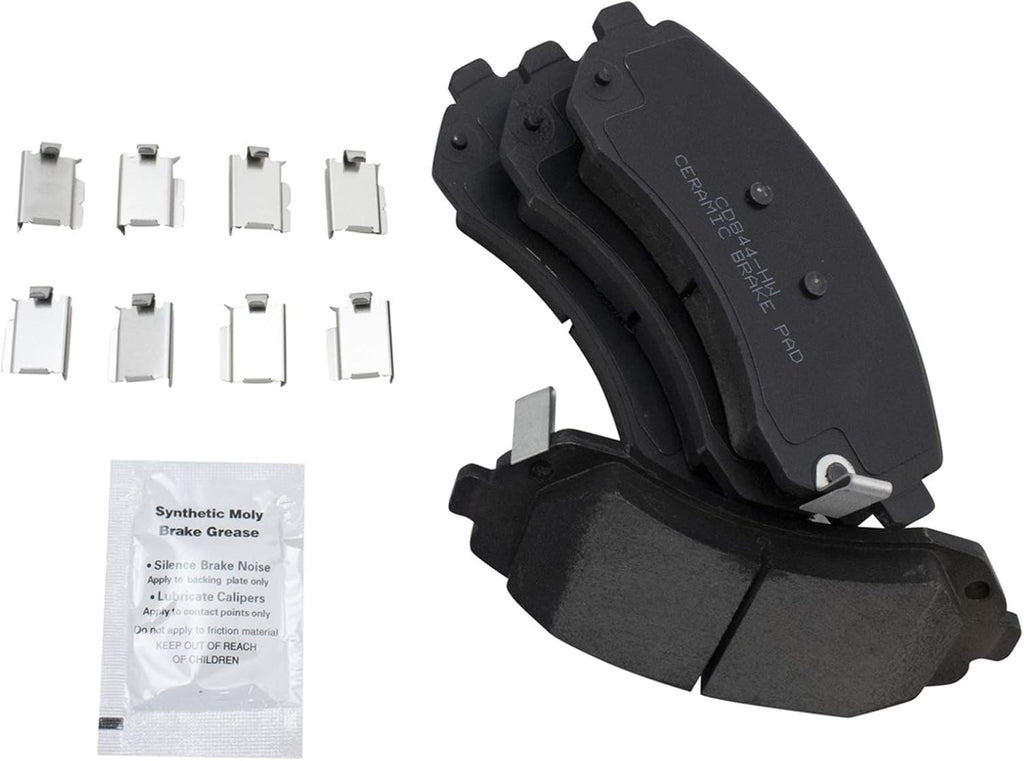 TRQ Front and Rear Brake Pad and Rotor Set Ceramic Compatible with 2002-2007 Buick Rendezvous