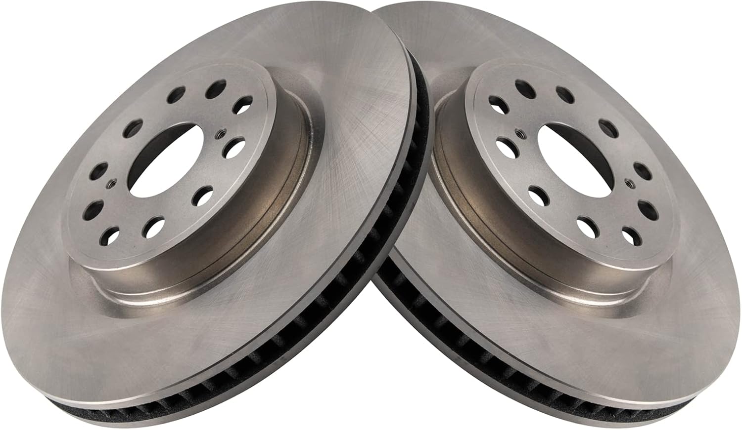 TRQ Front Brake Pad and Rotor Set Ceramic Vented Rotors Compatible with 2007-2017 Lexus LS460