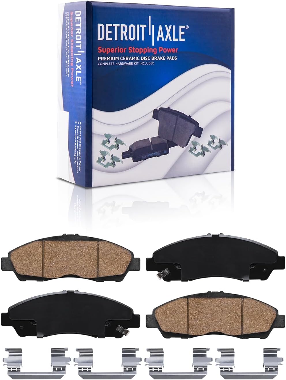 Detroit Axle - Brake Kit for 17-20 GMC Acadia 18-20 Buick Enclave Chevrolet Traverse, 19-20 Blazer, Drilled Slotted Brakes Rotors Brake Pads Replacement : 12.64 inch Front & 12.40 inch Rear Rotors