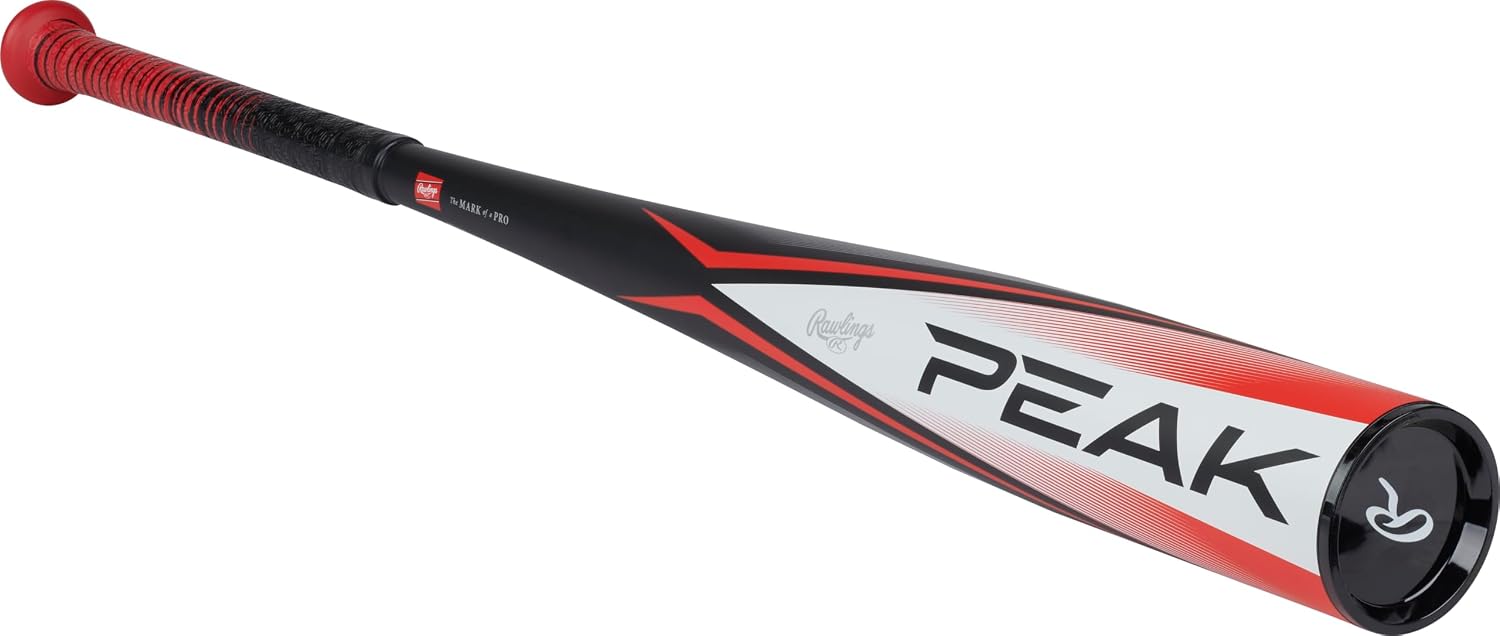 Rawlings | Peak Baseball Bat | USA | -5 / -10 / -11 Drop | 2 5/8' Barrel | 1 Pc. Alloy