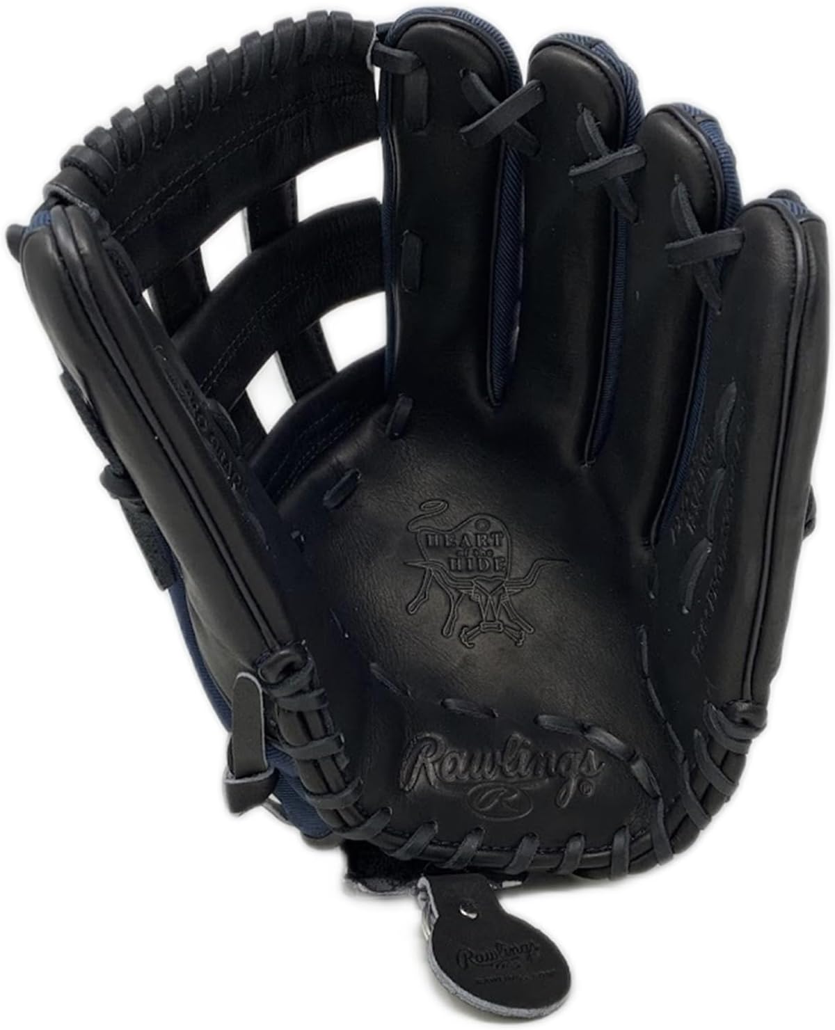 Rawlings | Limited Edition Denim Series | Heart of The Hide | Traditional Break-in | Sizes 11.5' - 12.75' | Multiple Styles (Denim | H Web, 12.75 Inch | Outfield, Right Hand Throw)