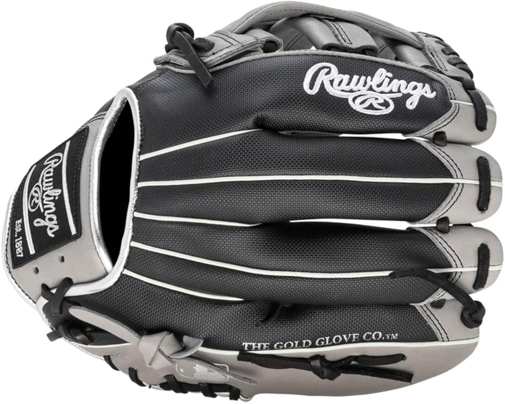 Rawlings Gamer XLE Speed Shell Series Baseball Infield | Catcher | Utility Glove | Mitt | Travel | Youth | 11.5' | 12.25' | 32.5' | Black | Grey | Right | Left