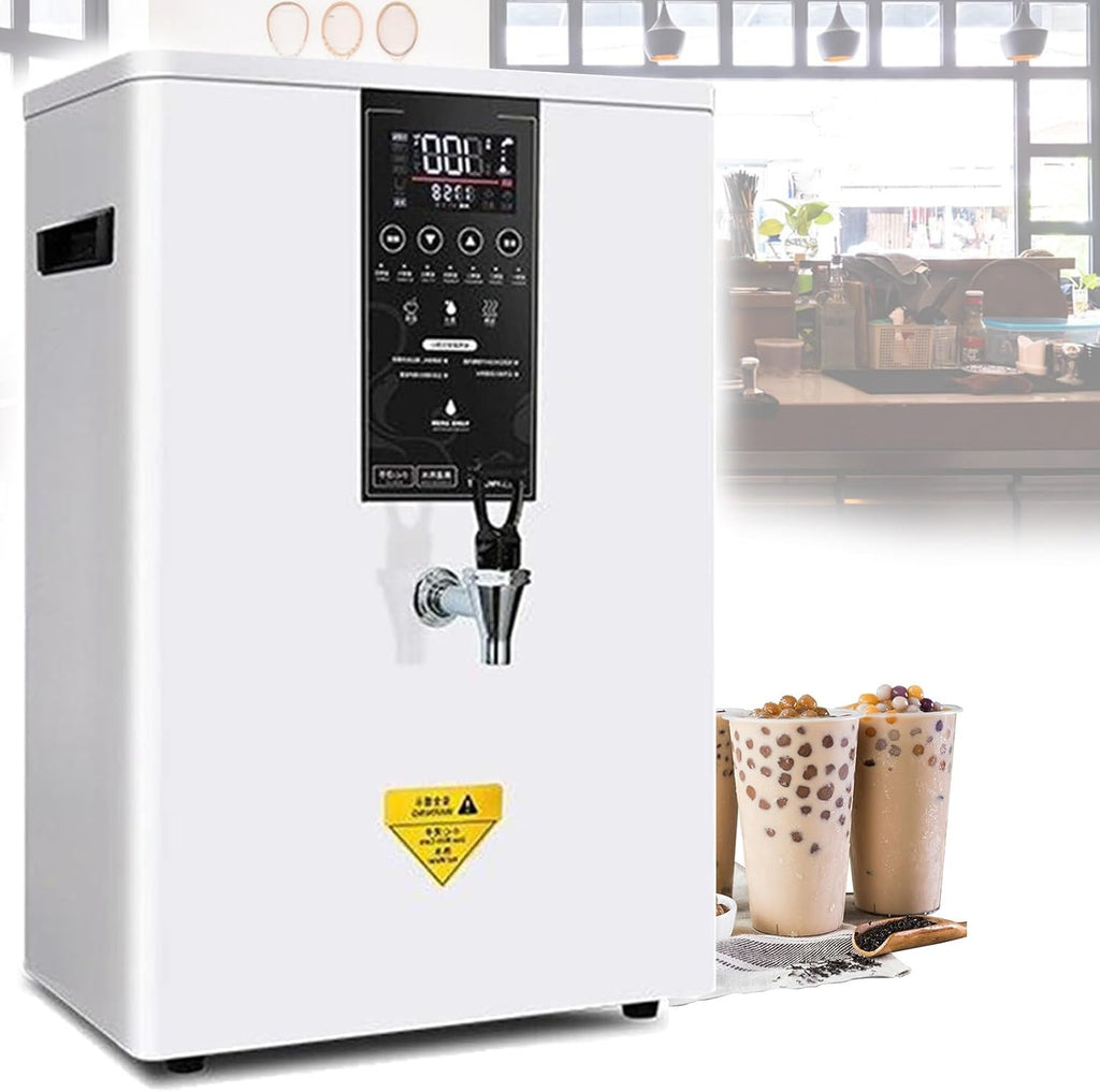 Commercial Hot Water Dispense Boiler, 45L/H,Electric Countertop Heating Boiler,Adjustable Temperature 40-100°C,for Tea,Dessert Shop,Hotel (White) A