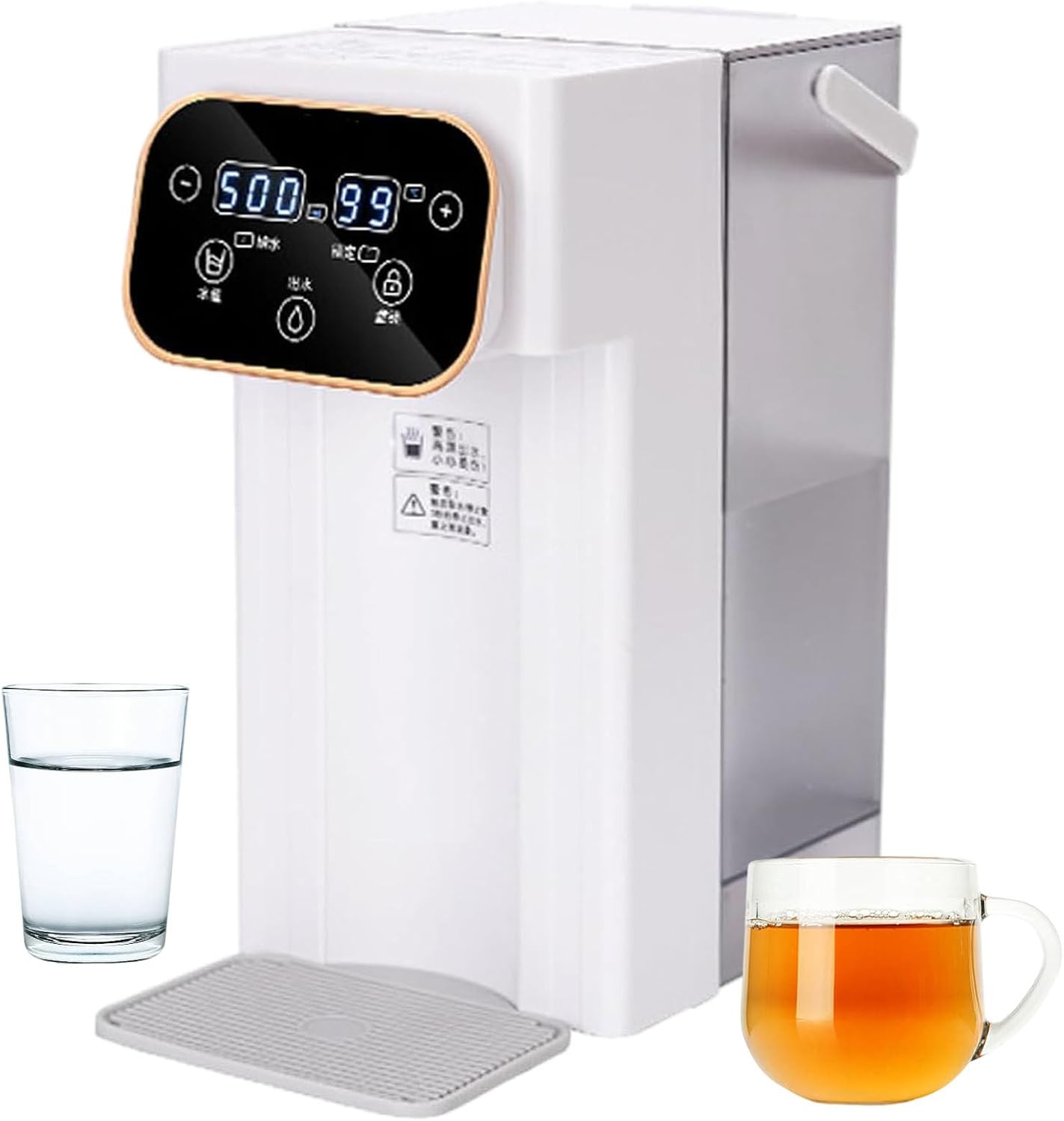 Instant Hot Water Dispenser – 2000 W Small Water Heater, Touch Screen, Adjustable Temperature & Volume, 3L Removable Tank + Safety Lock, for Living Room, Bedroom, Dormitory