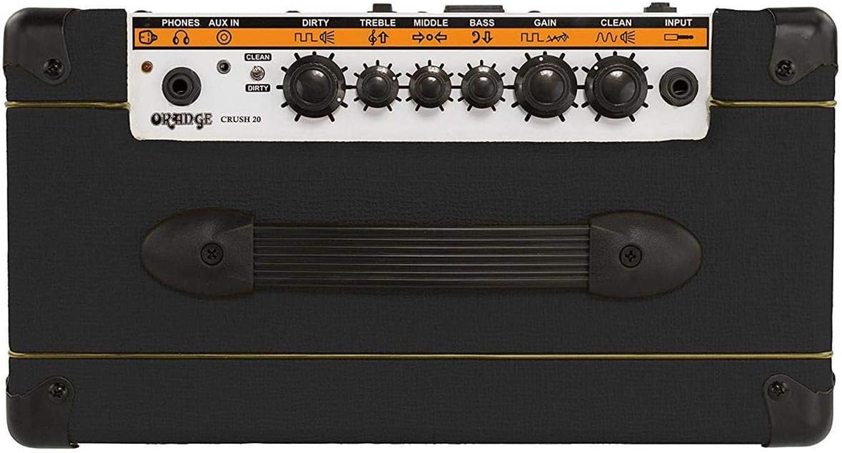 Orange Crush 20 20W 8' 2-Channel Guitar Amplifier and Speaker Combo, Black