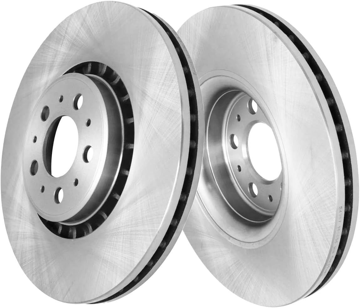 Detroit Axle - Front Brake Kit for 03-14 Volvo XC90 Disc Brakes Rotors Ceramic Brakes Pads 2003 2004 2005 2006 2007 2008 2009 2010 2011 2012 2013 2014 Replacement : 13.23' inch Rotor