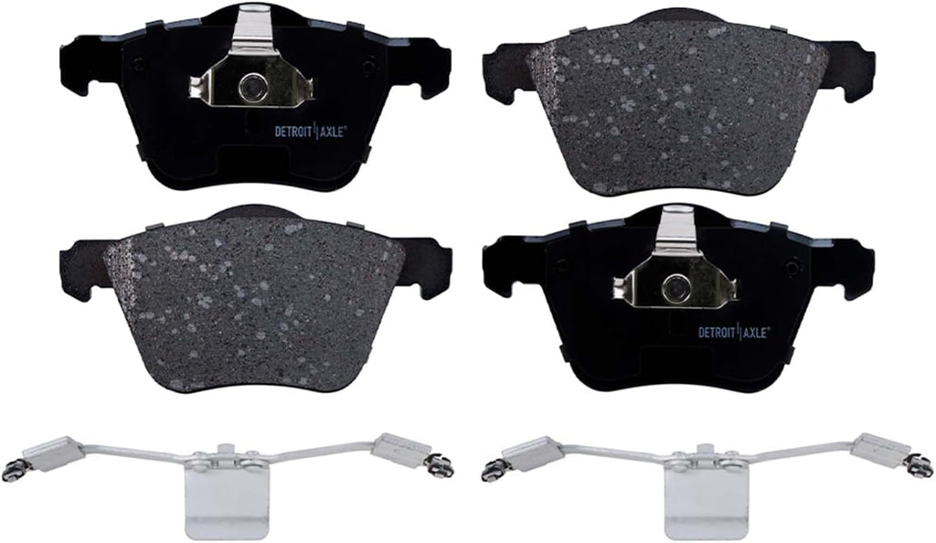 Detroit Axle - Front Brake Kit for 03-14 Volvo XC90 Disc Brakes Rotors Ceramic Brakes Pads 2003 2004 2005 2006 2007 2008 2009 2010 2011 2012 2013 2014 Replacement : 13.23' inch Rotor