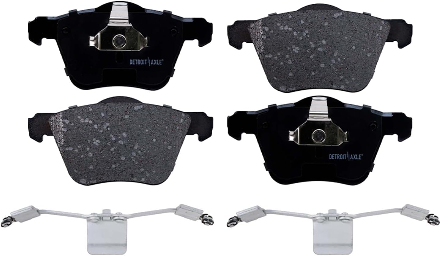 Detroit Axle - Front Brake Kit for 03-14 Volvo XC90 Disc Brakes Rotors Ceramic Brakes Pads 2003 2004 2005 2006 2007 2008 2009 2010 2011 2012 2013 2014 Replacement : 13.23' inch Rotor