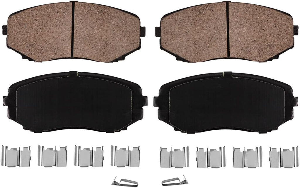Detroit Axle - Front Brake Kit for 2007 2008 2009 Ford Edge Lincoln MKX, Brake Rotors Ceramic Brakes Pads Replacement : 11.65' inch Front Rotor