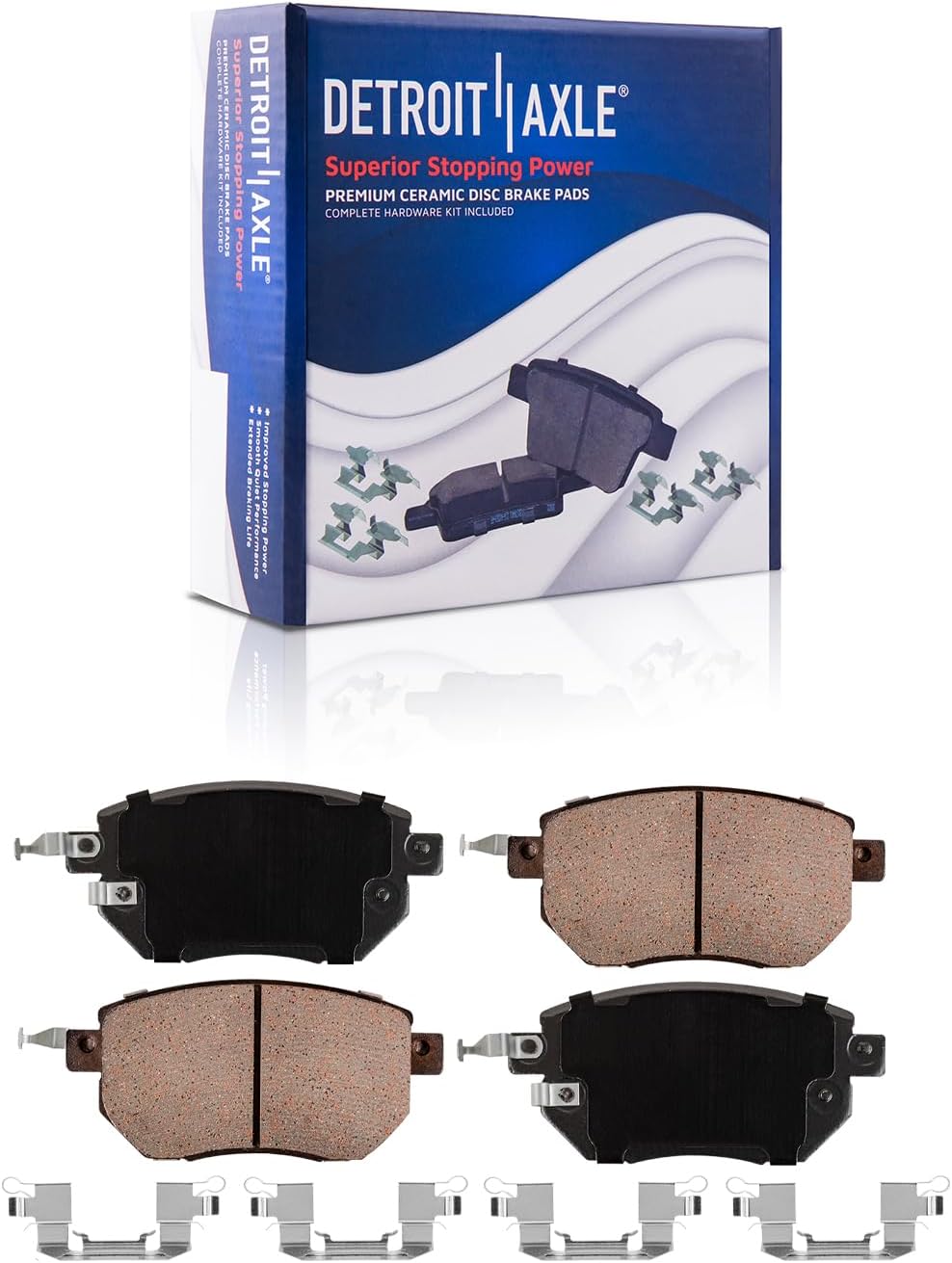 Detroit Axle - Front Brake Kit for 2005-2008 Nissan Maxima 2005-2007 2012 Murano 2006 Altima Disc Brake Rotors Ceramic Brakes Pads w/Hardware Replacement