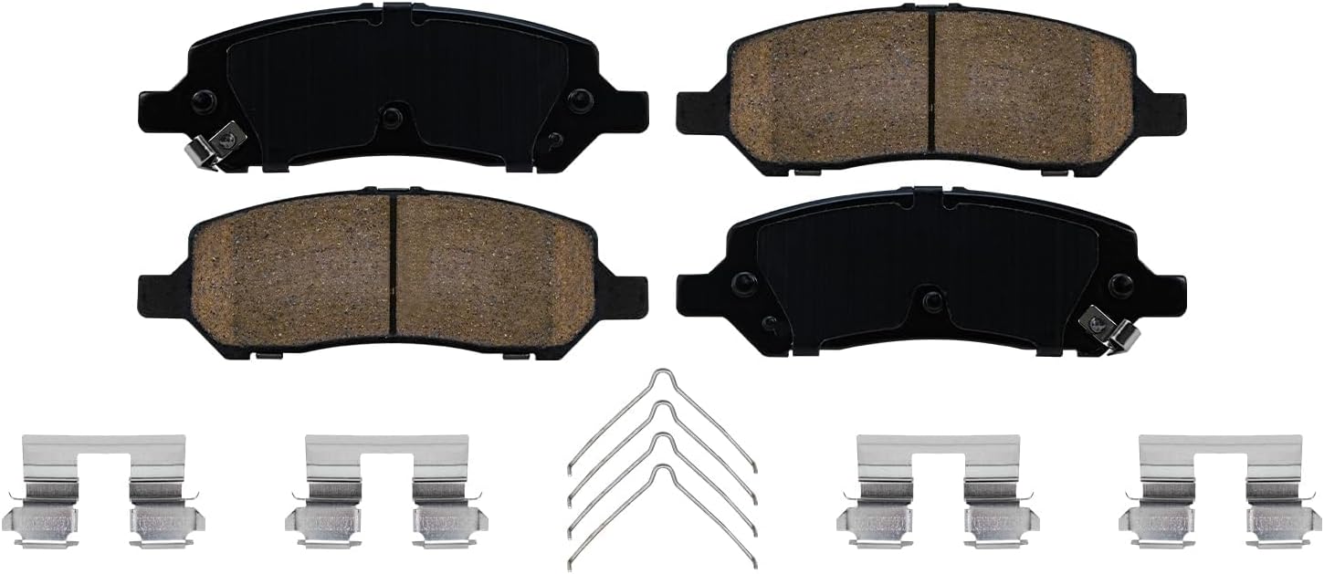 Detroit Axle - Brake Kit for 2013 2014 2015 2016 Dodge Dart, Disc Brake Rotors Ceramic Brakes Pads with Hardware Replacement : 12.00' inch Front and 10.39' inch Rear Rotor