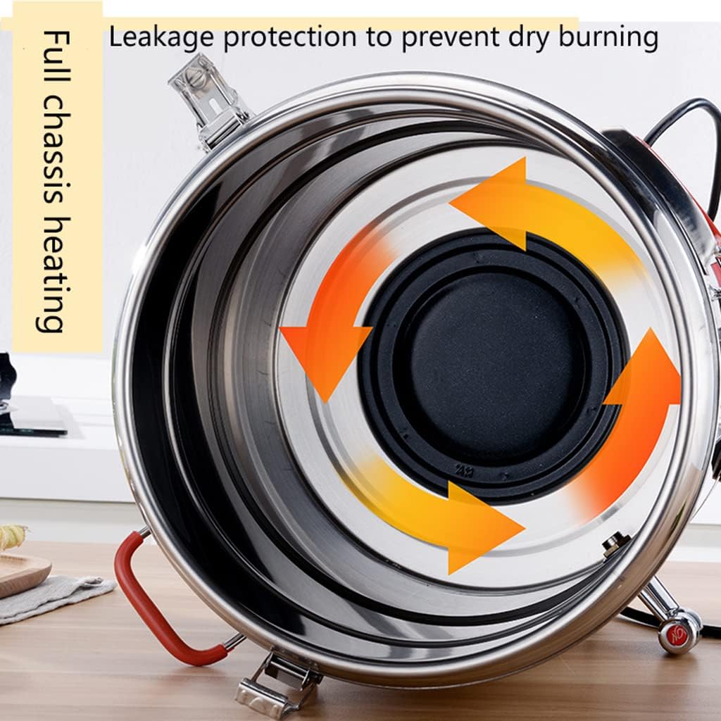Commercial Electric Hot Water Urn, 50L & 30L Stainless Steel Insulated Tea Urn, Large Capacity Catering Beverage Dispenser for Restaurants & Parties