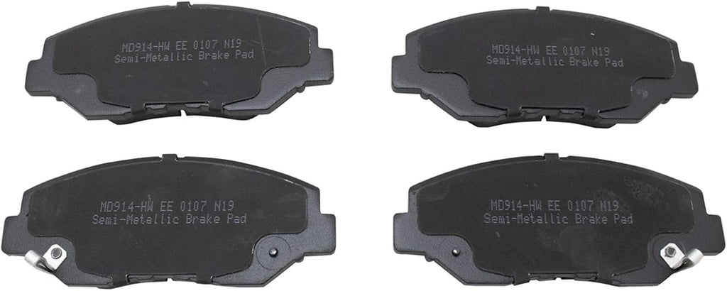 TRQ Front & Rear Brake Pad & Rotor,Shoe & Drum Kit Premium G-Coated Semi-Metallic Performance Compatible with 2013-2015 Honda Civic