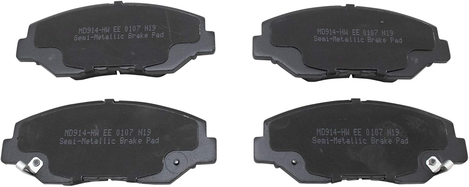 TRQ Front & Rear Brake Pad & Rotor,Shoe & Drum Kit Premium G-Coated Semi-Metallic Performance Compatible with 2013-2015 Honda Civic