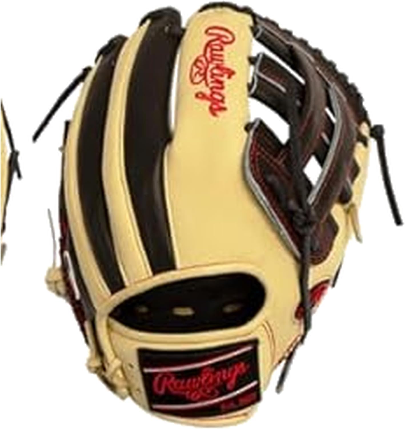 Rawlings Heart of the Hide 'Swaggy O' Baseball Glove – 12', 12.25', First Base Mitt & Catcher's Mitt – RHT & LHT – Pro Leather, Blonde/Black/Red Design