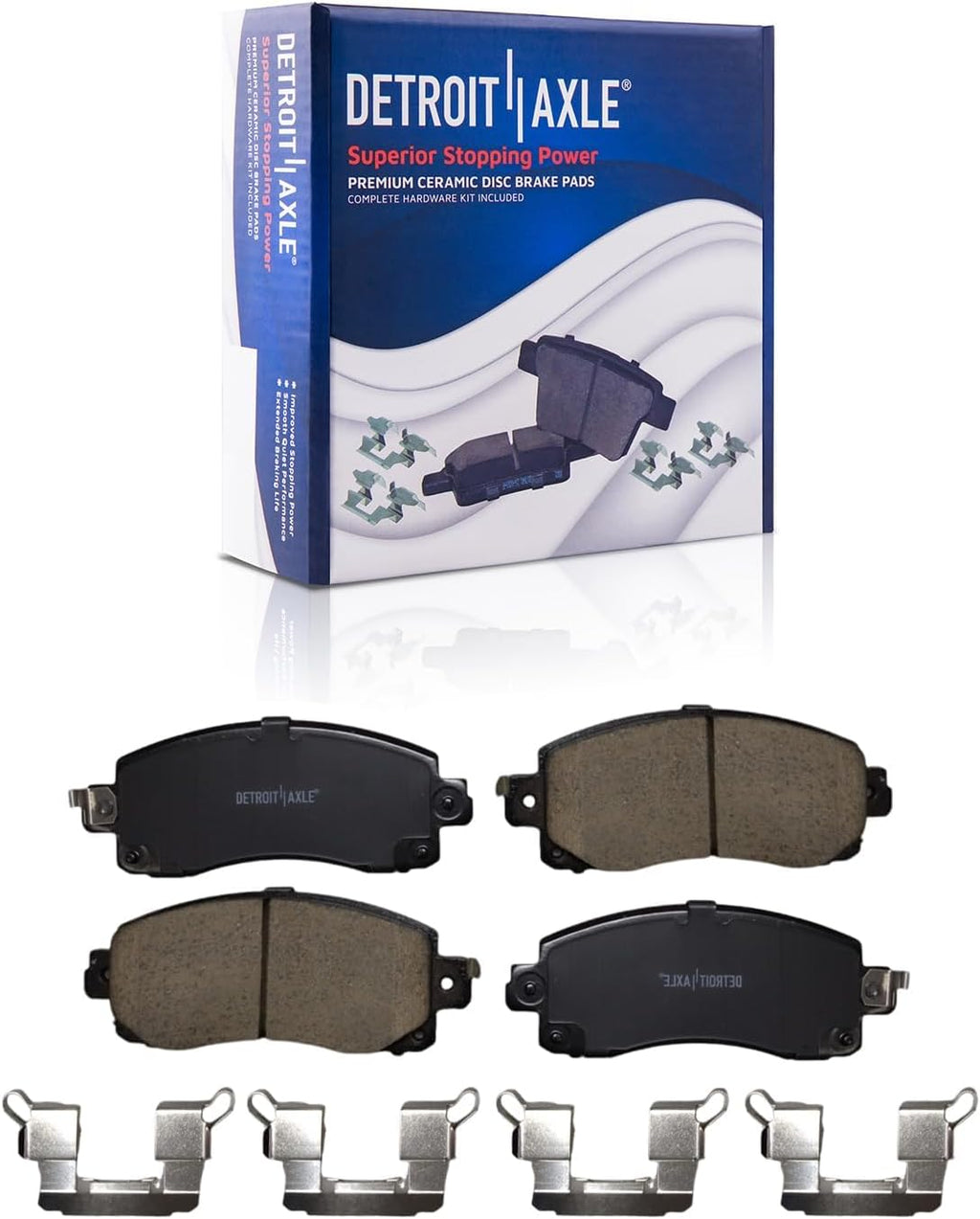 Detroit Axle - Brake Kit for 2019-2024 Subaru Forester 2024-2025 Crosstrek, Drilled and Slotted Disc Brakes Rotors Ceramic Brake Pads Replacement: 12.44' inch Front and 11.22' inch Rear Rotor