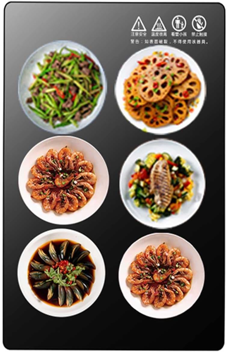 Electric Warming Tray, Food and Plate Warming Tray Electric Food Warmer Plate with Tempered Glass Surface Keeps Food Hot for Party Chafing Dish