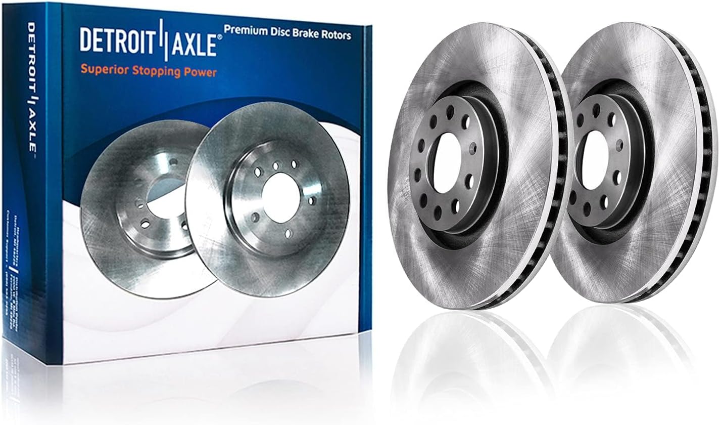 Detroit Axle - Brake Kit for 11-12 Audi A3 [Base], 11-13 A3 Quattro, 2010 Volkswagen Jetta, 12.28' inch Front and 11.10' inch Rear Disc Brake Rotors Ceramic Brakes Pads 2011 2012 2013 Replacement