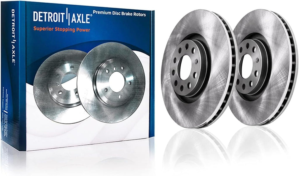 Detroit Axle - 1.4L Brake Kit for Volkswagen 2019 2020 Jetta Disc Brake Rotors Ceramic Brakes Pads Replacement : 11.34' inch Front and 10.71' inch Rear Rotors