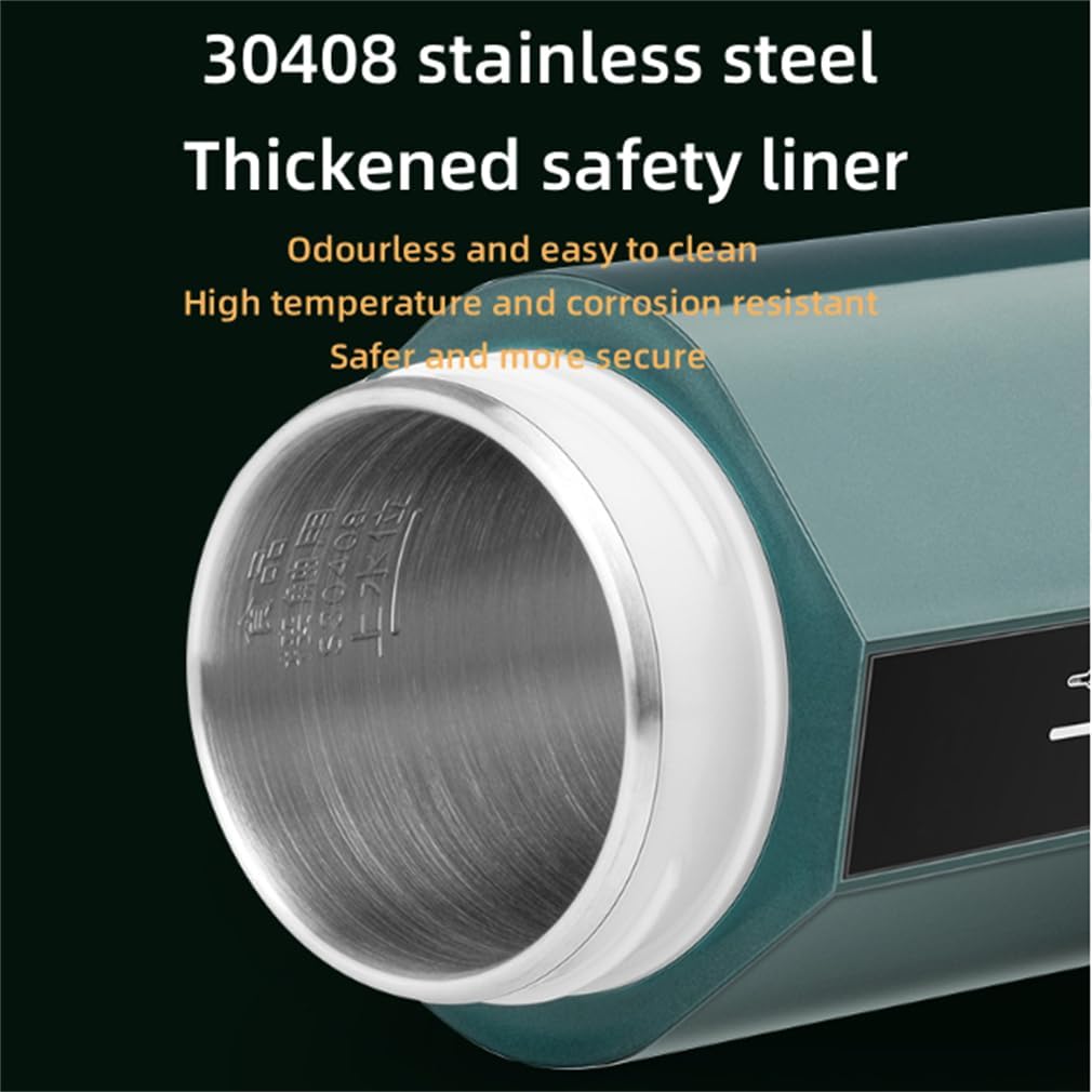 350 ML Portable Travel Electric Kettle, Personal Hot Water Boiler 304 Stainless Steel, Four-Speed Temperature Control, Electric Water Kettle,Gray